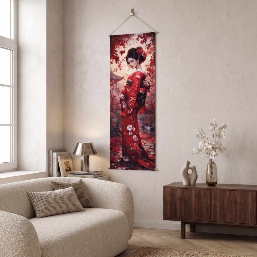 Le Kakemono artisanal : L'art d'apporter une touche zen et poétique à votre décoration murale