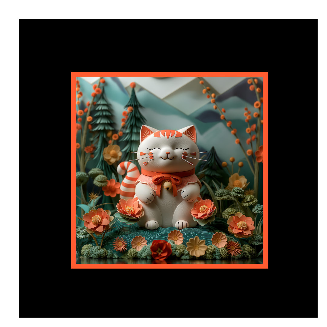 Illustration Maneki-Neko