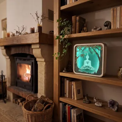 Veilleuse pour adulte : la lampe d'ambiance en papier découpé, pièce par pièce