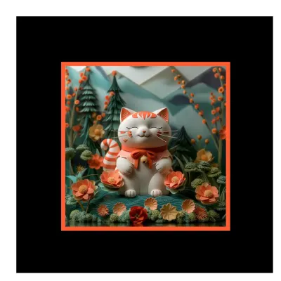 Illustration Maneki-Neko