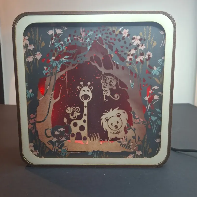 Veilleuse Animaux de la Jungle